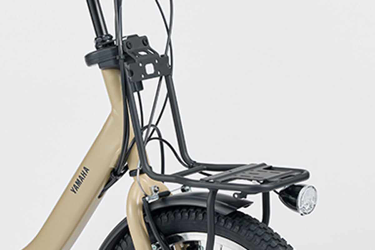 耐荷重6.6kgのフロントキャリアを標準装備