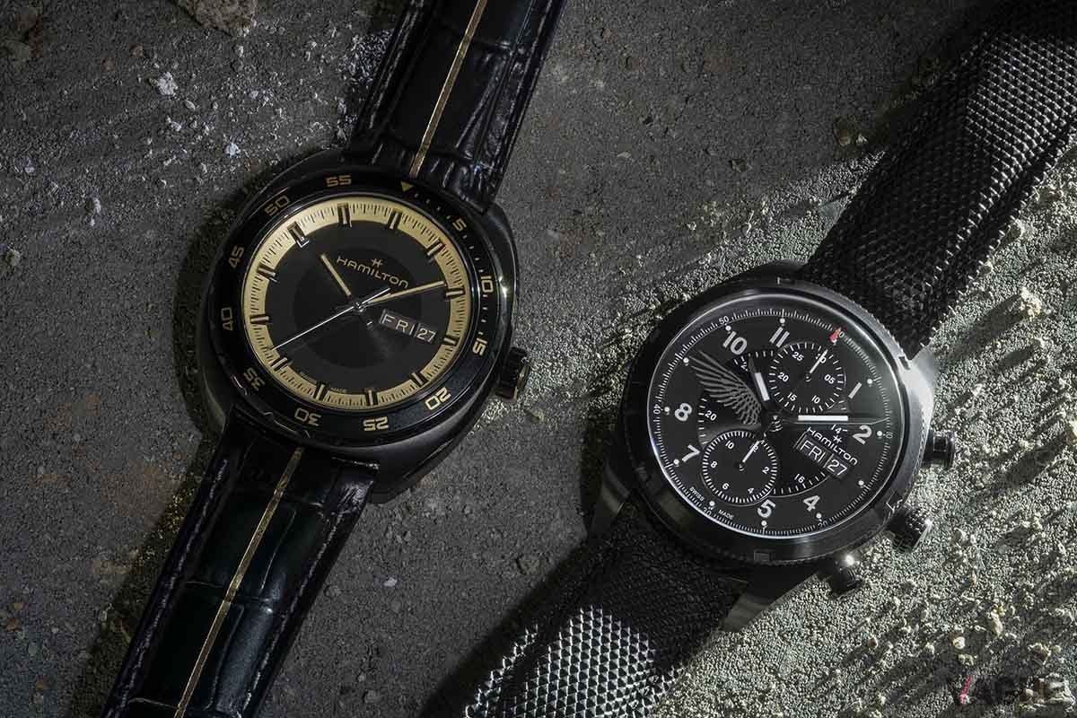 新主人公グレースモデル（左）と、レオンモデル（右）。いずれもハミルトンの既存モデルをベースに今作だけのディテールを備えている