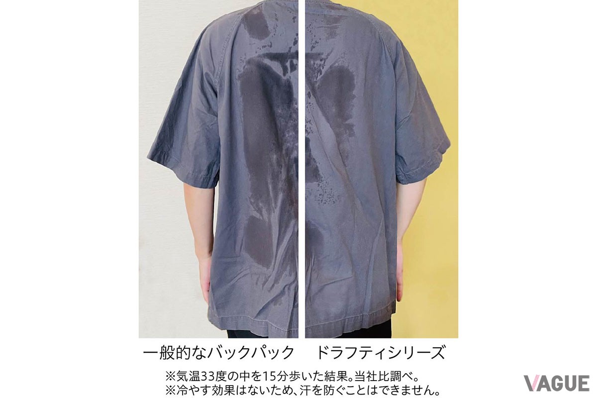 通気性効果の比較