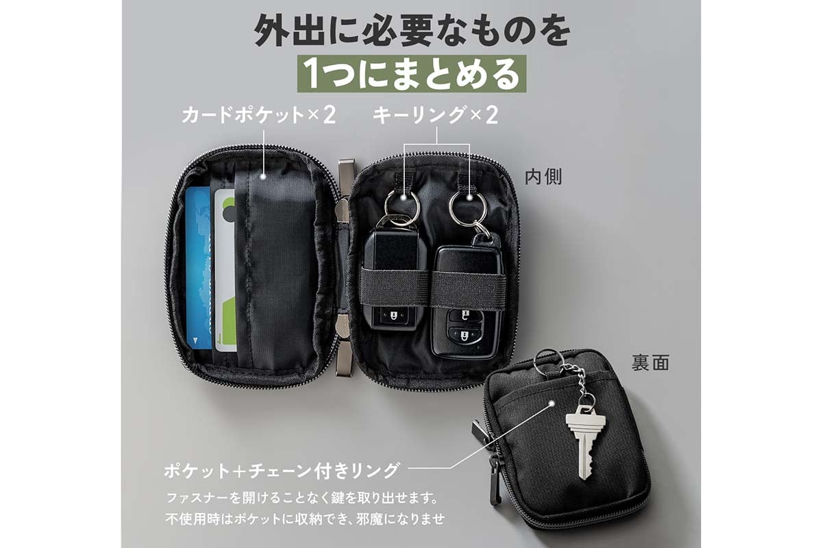 毎日使いに適したタフな仕様「スマートキーケース」