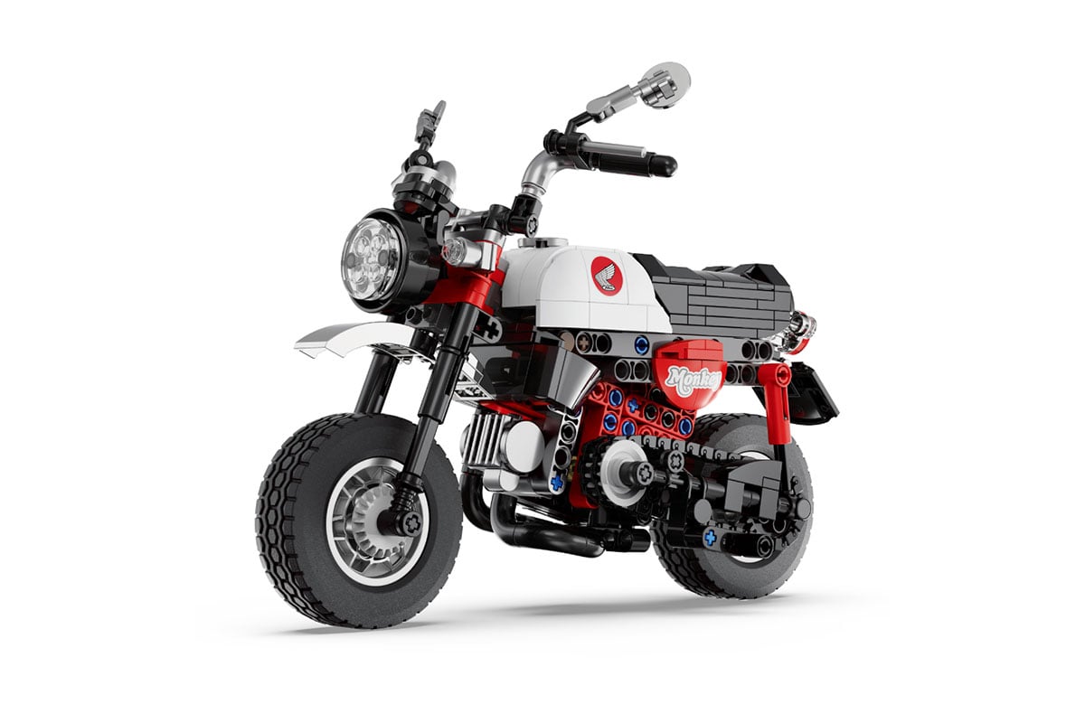 ホンダ「モンキー125」を527ピースで精巧に再現したブロックキット