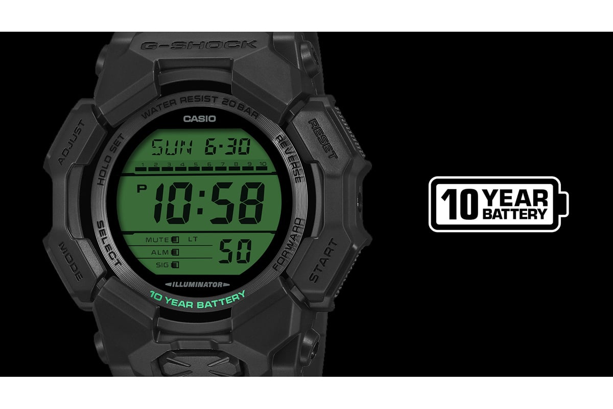 ダイヤルにはブランドの基調色であるブラックを採用し、フェイスの液晶部分にはエレクトログリーンのカラー印刷