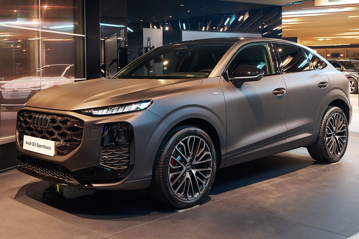 日本で先行展示されたアウディ新型「Q3スポーツバック」