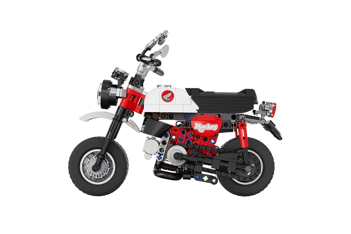 ホンダ「モンキー125」を527ピースで精巧に再現したブロックキット