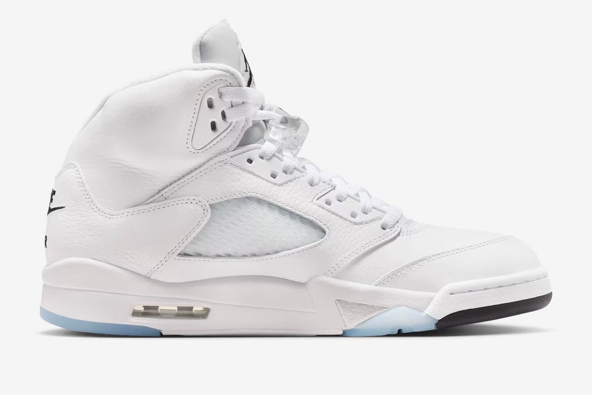 「エア ジョーダン 5 レトロ OG」の新色“ホワイト＆メタリックシルバー