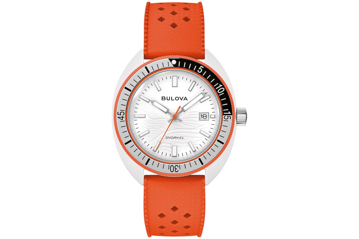 ポップなカラーで彩られたレトロな雰囲気を纏う41mmハイブリットセラミックケース