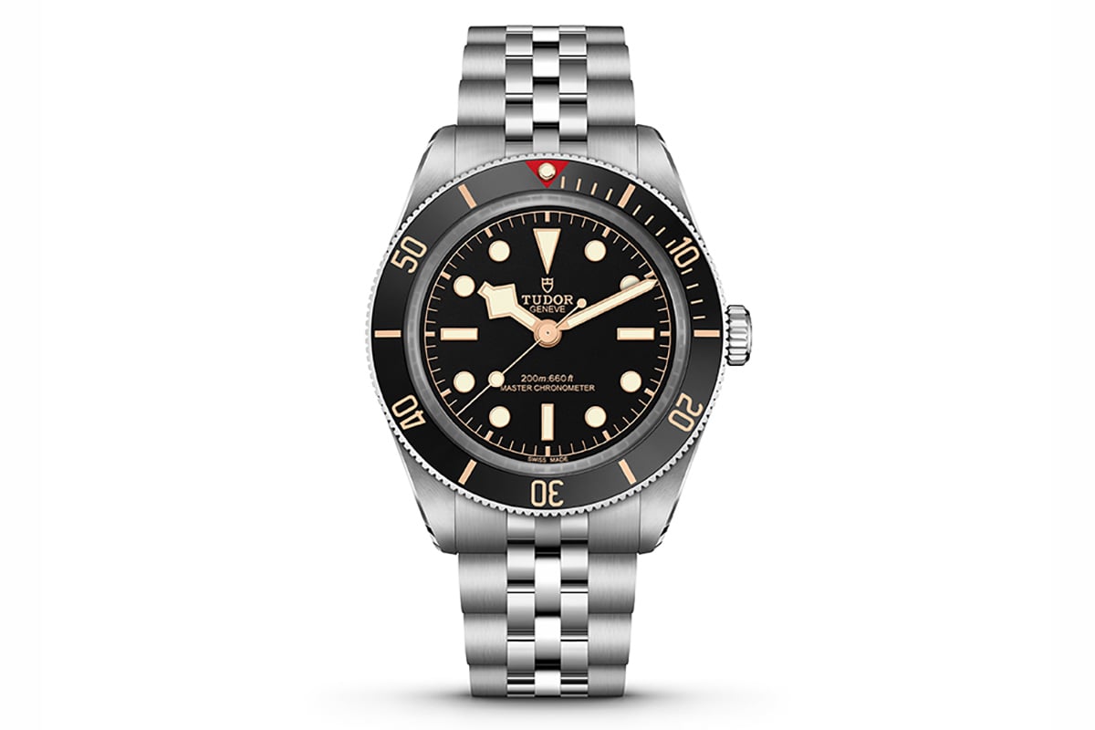 「チューダー　ブラックベイ 58」5列リンクブレスレット（品番：7939A1A0NU-0001、73万9200円 消費税込）