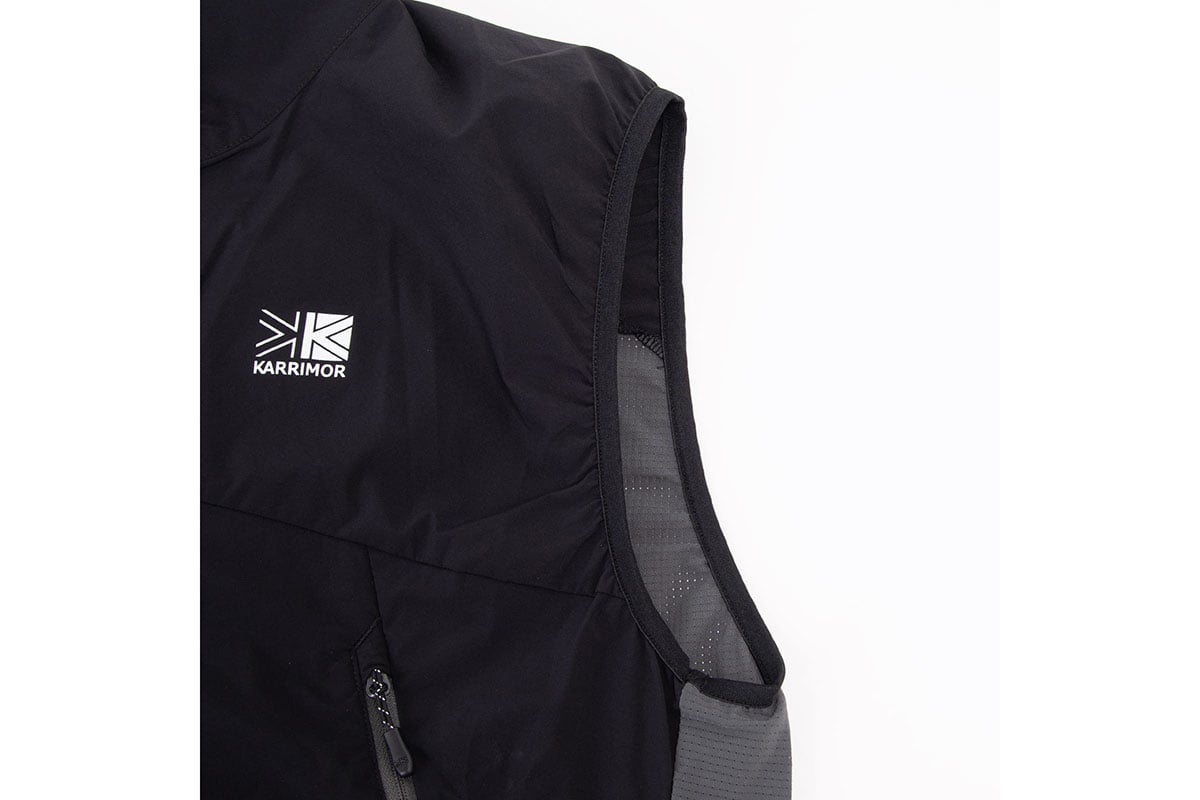 カリマー「active softshell vest」