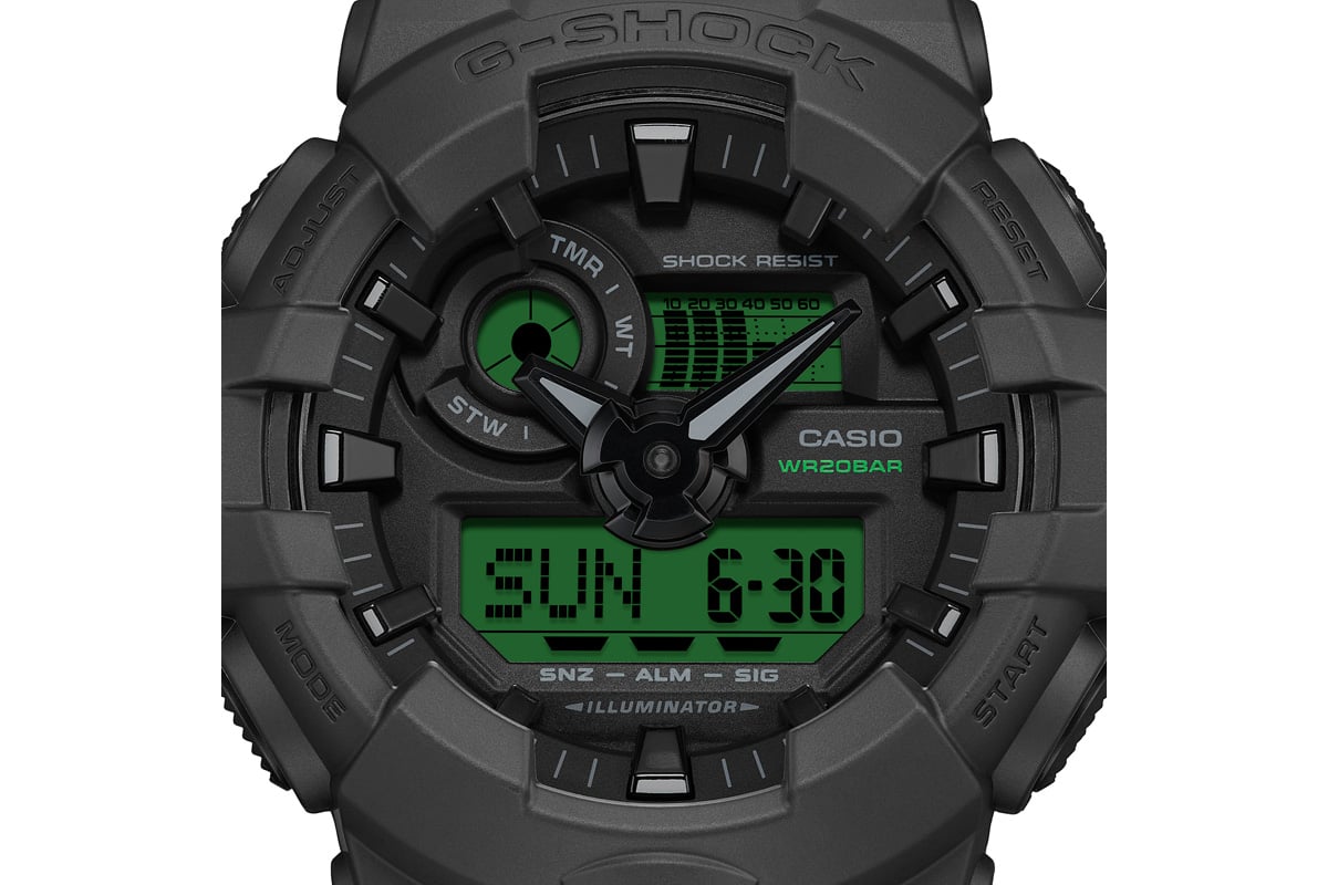 視認性が高いダイナミックな3Dフェイスデザインが、力強い印象を与えている