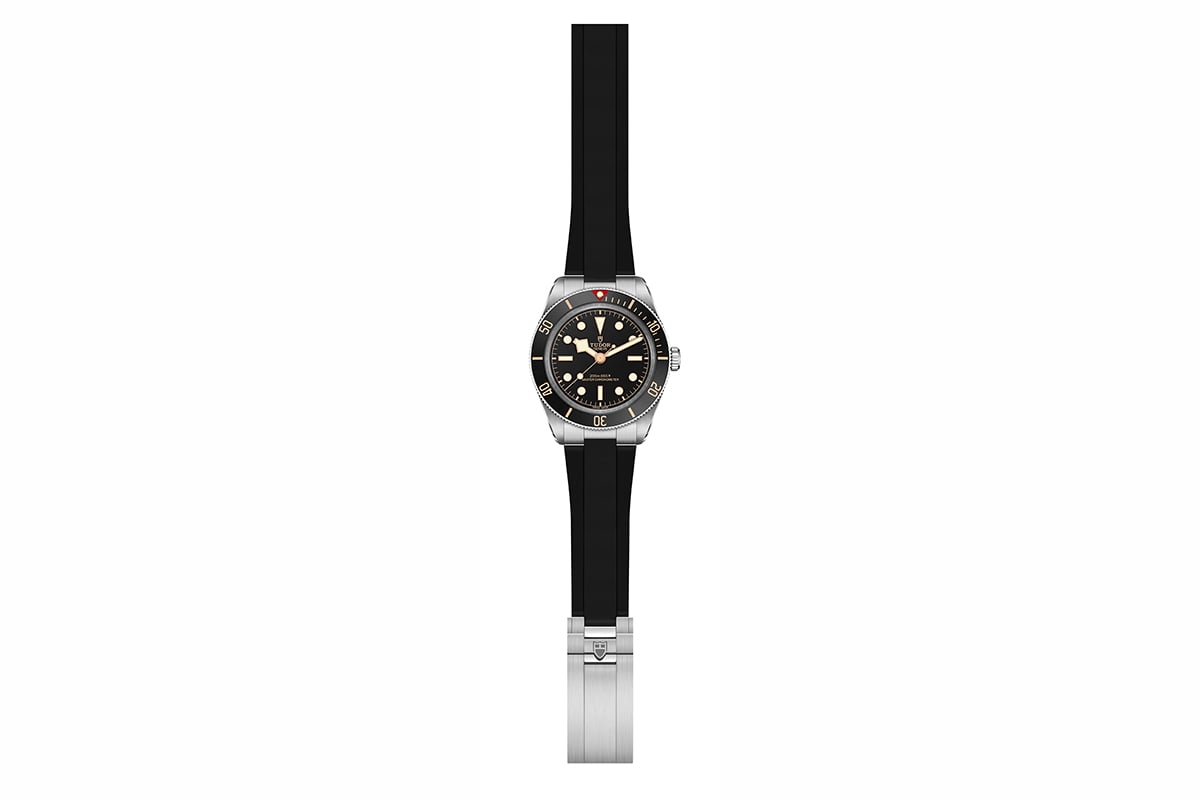 「チューダー　ブラックベイ 58」ブラックラバーストラップ（品番：7939A1A0NU-0003、768万8600円 消費税込）