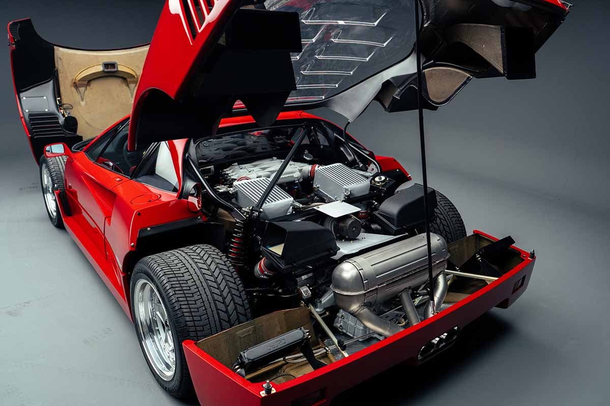 オークションに出品され、高額で落札された1989年式フェラーリ「F40」Federico Cecchio(c)2026 Courtesy of RM Sotheby's