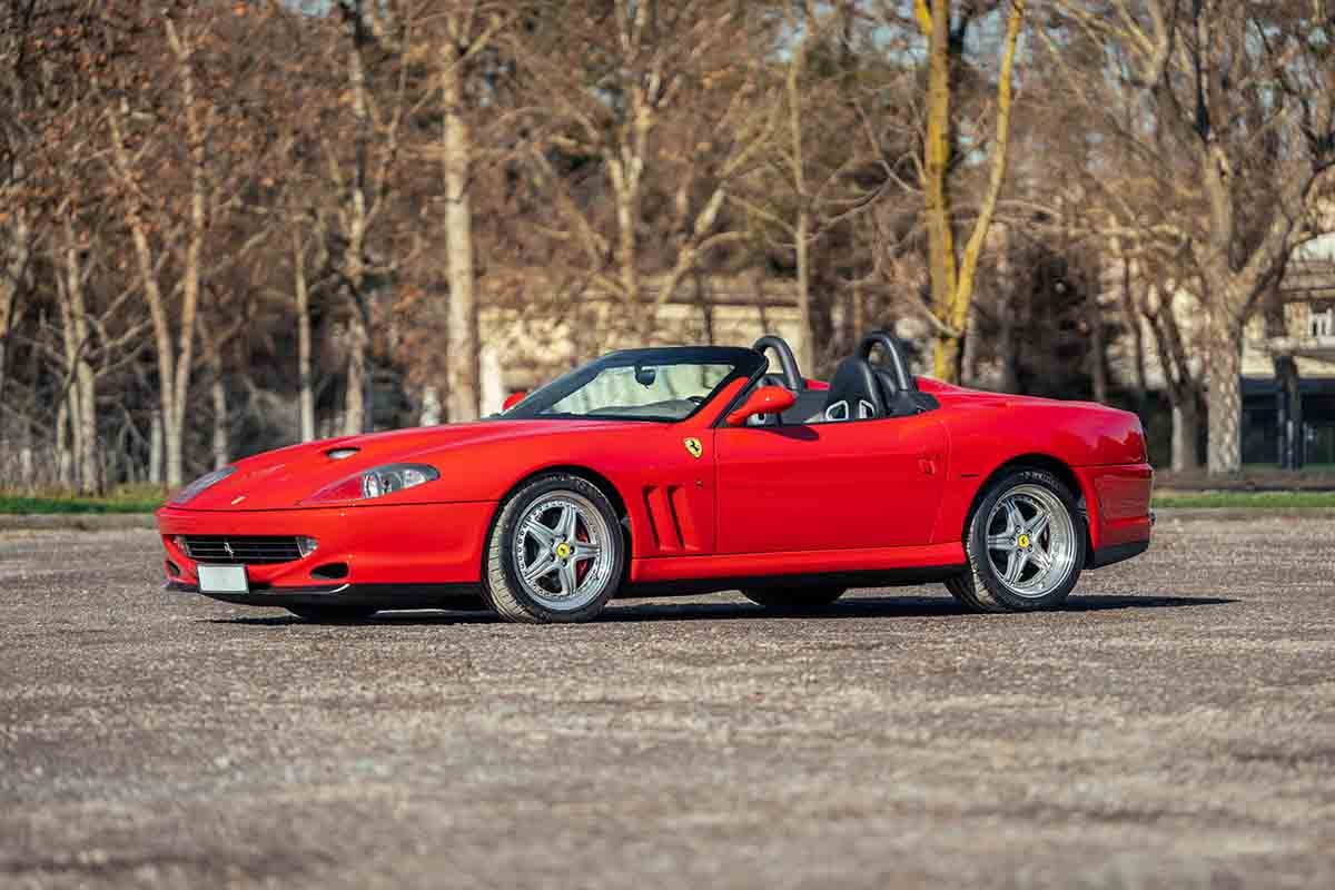 オークションに出品予定の2001年式フェラーリ「550バルケッタ」Federico Cecchio(c)2026 Courtesy of RM Sotheby's