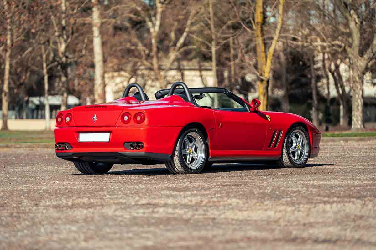 オークションに出品予定の2001年式フェラーリ「550バルケッタ」Federico Cecchio(c)2026 Courtesy of RM Sotheby's