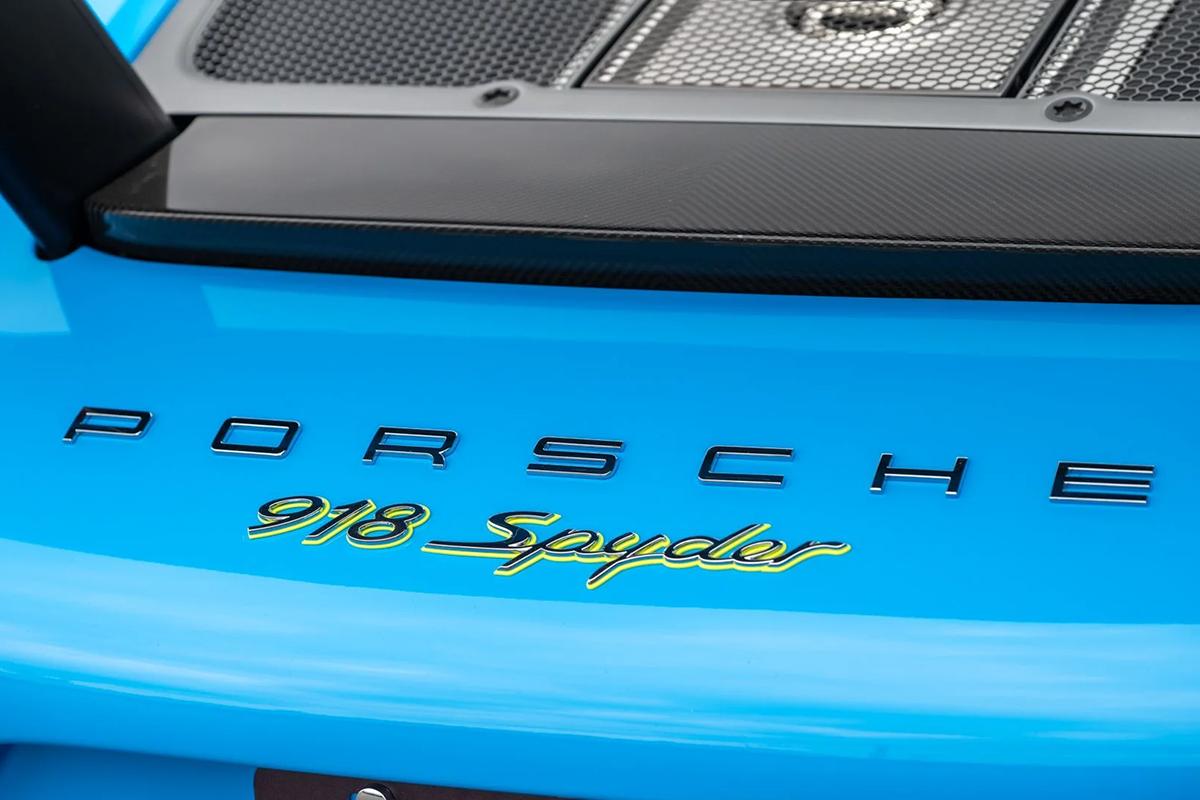 オークションに出品予定の2015年式ポルシェ「918スパイダー」(c)2026 BROAD ARROW Auctions