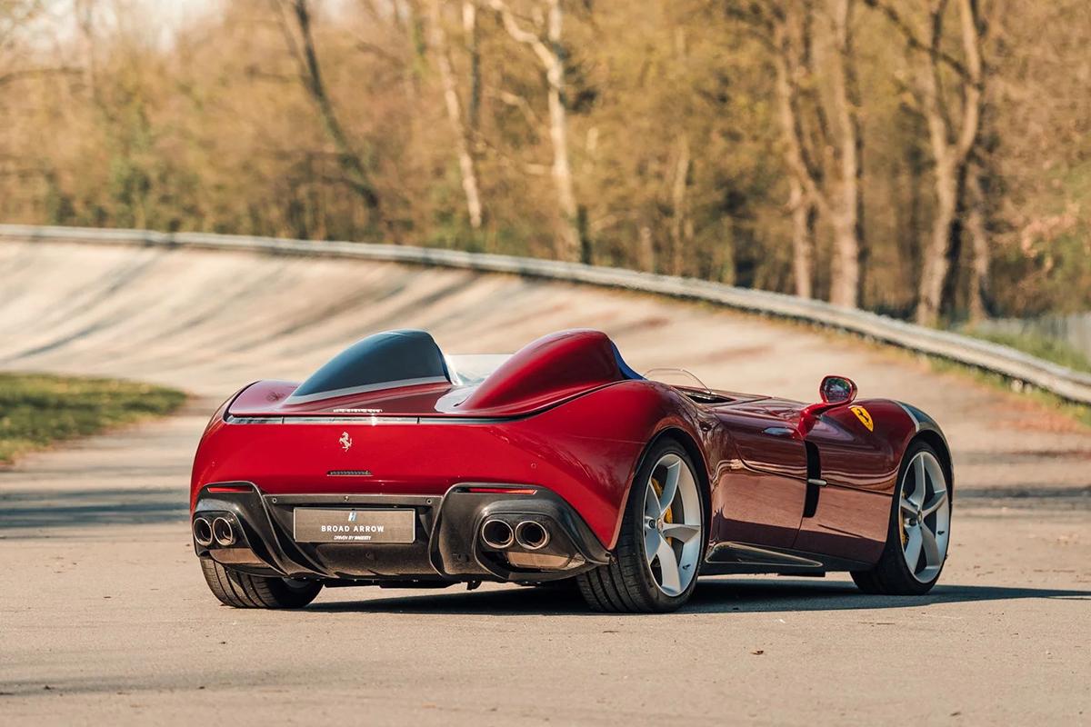オークションに出品予定の2020年式フェラーリ「モンツァSP2」(c)2026 BROAD ARROW AUCTIONS