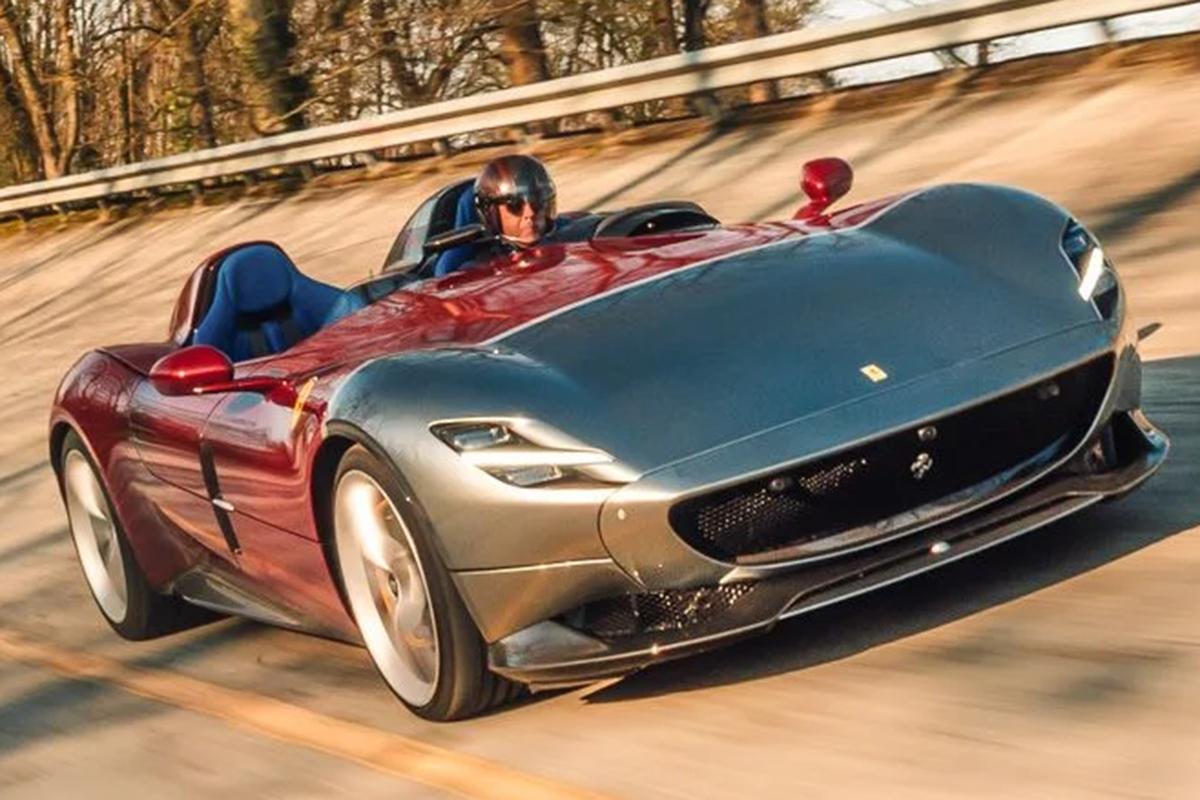 オークションに出品予定の2020年式フェラーリ「モンツァSP2」(c)2026 BROAD ARROW AUCTIONS