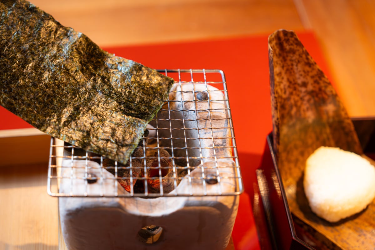 海苔は七輪で炙ってから