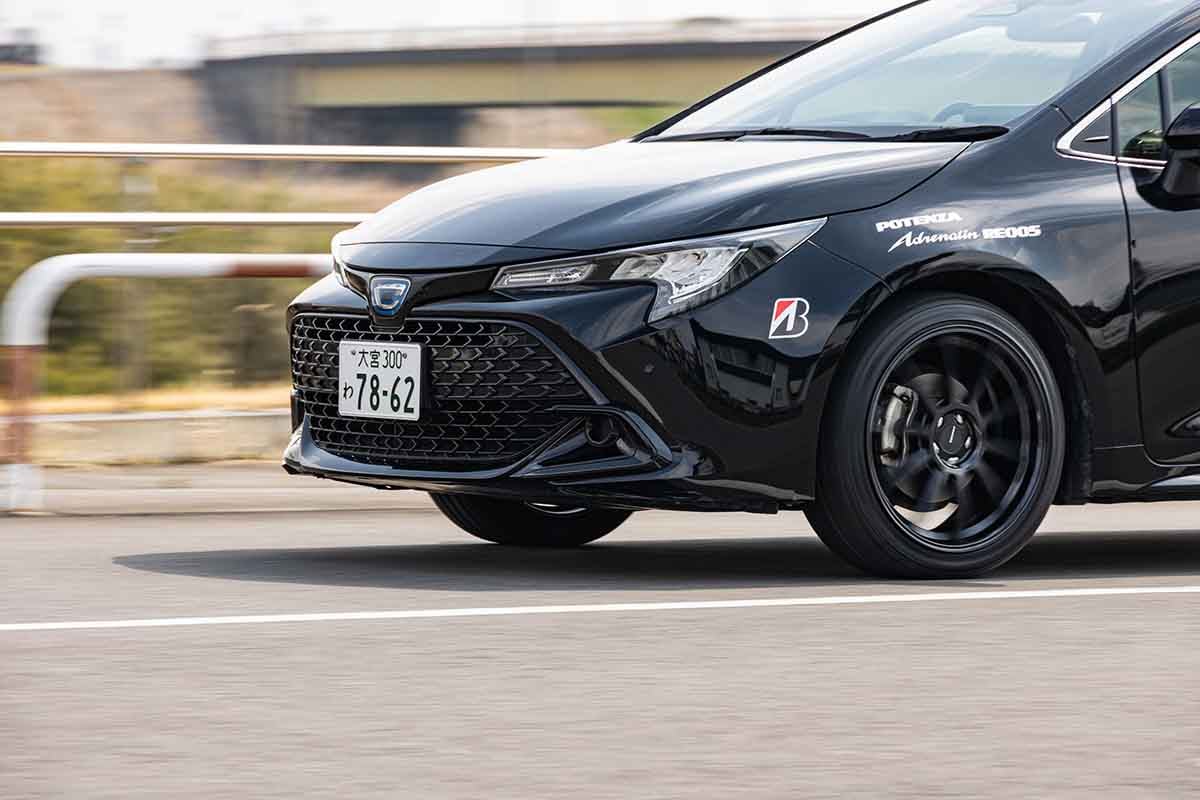 ブリヂストンの新スポーツタイヤ「ポテンザ・アドレナリンRR005」一般道試走の様子