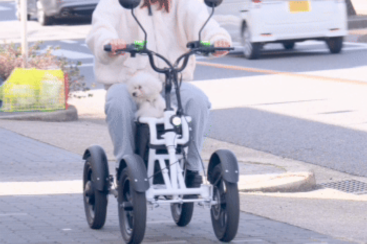 歩道モードなどの低速度での走行時も安定感抜群