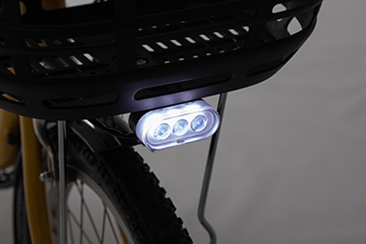 球切れの心配がない、ホワイトLEDを使用したバッテリーランプ