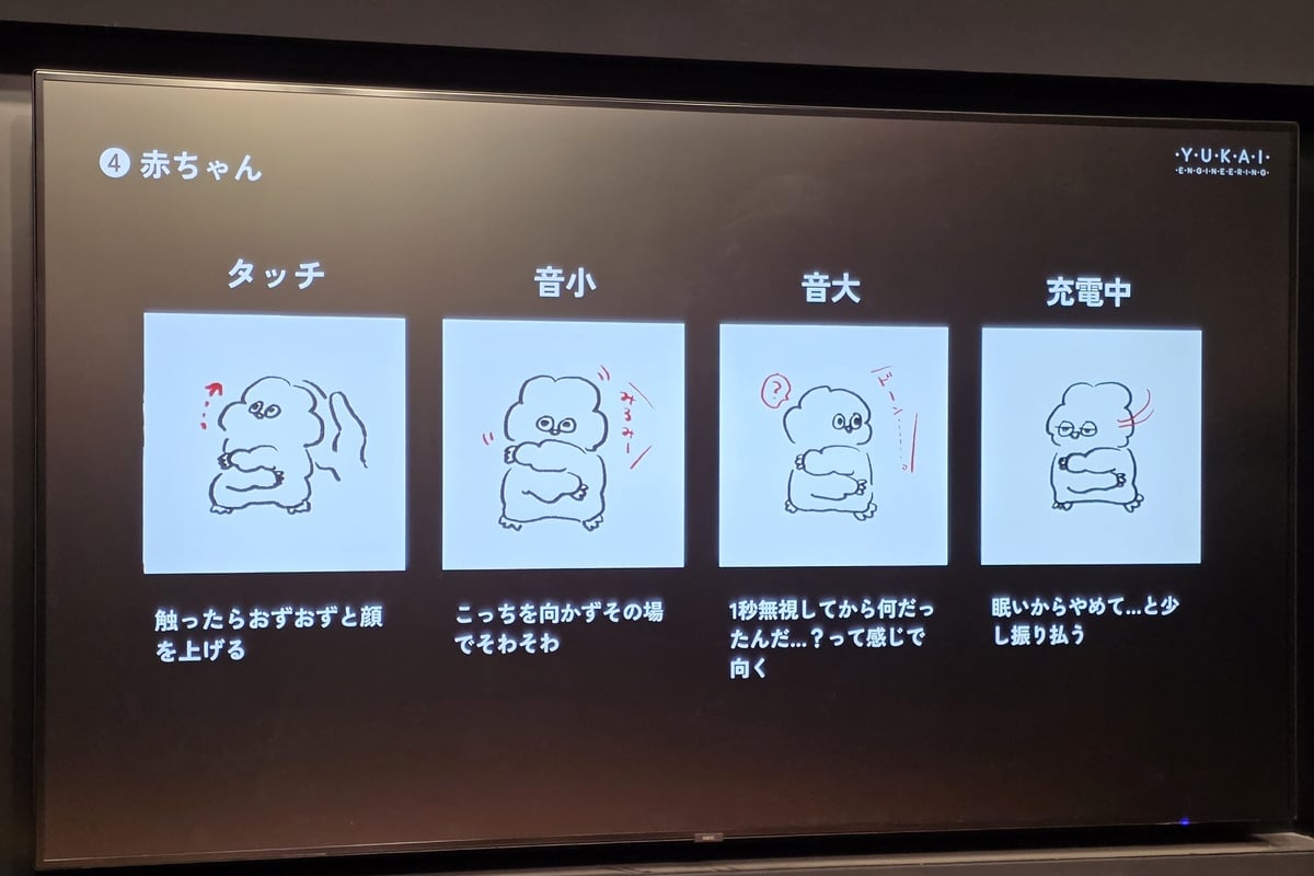 「恥ずかしがり屋」「好奇心旺盛」「生物感のある動き」「行動原理がわかりそうでわからない感じ」。mirumiのかわいさは、思い通りにならなさまで含めて設計されている