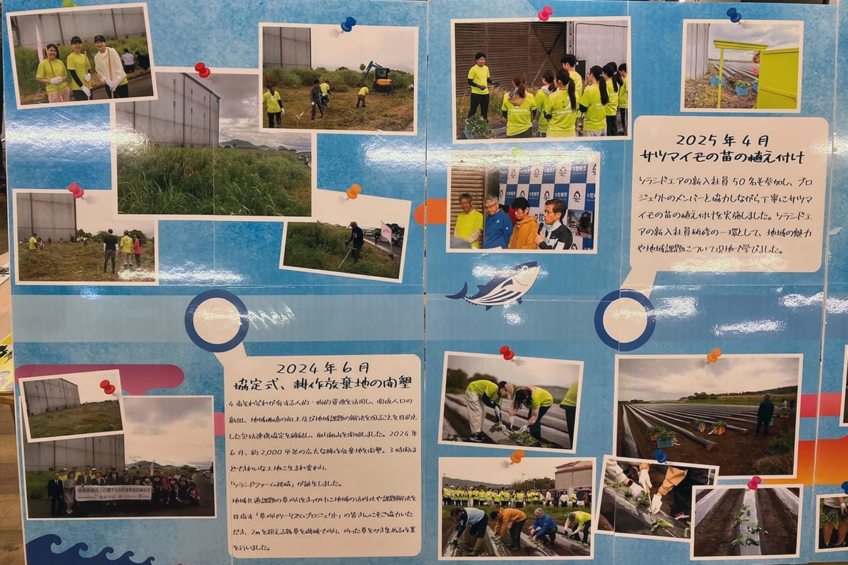 「そらより。」の成り立ちを表した展示