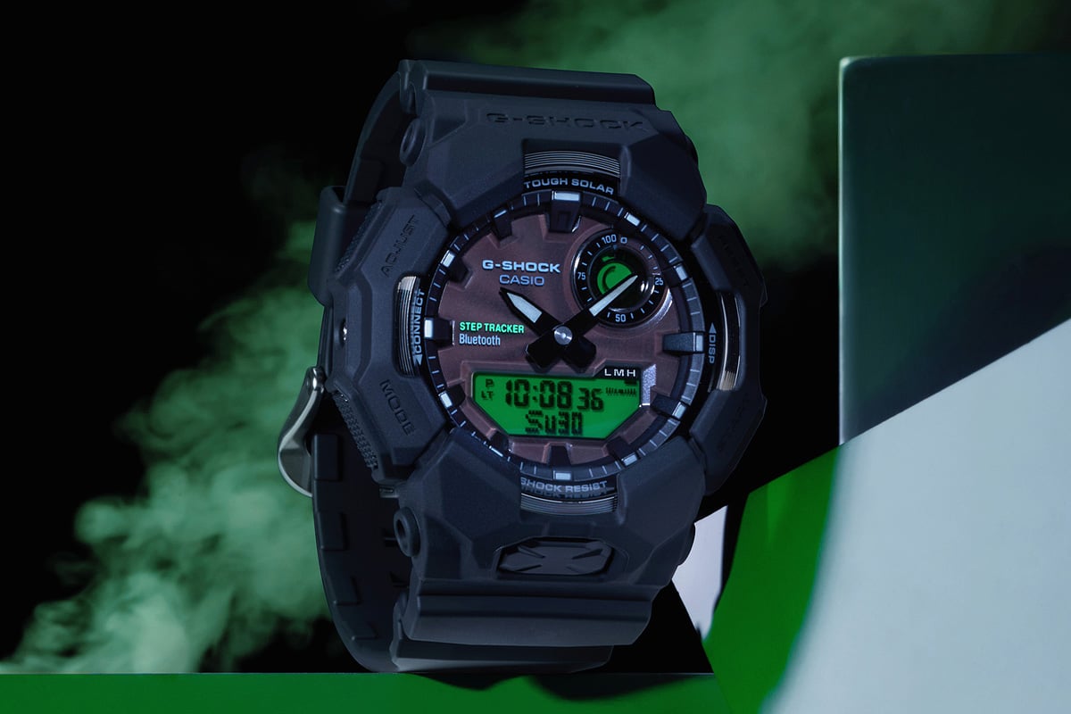 ソーラー発電のみでライフログを計測できる、ステップトラッカー＆スマートフォンリンクモデル「GA-B010BEG-1AJF」