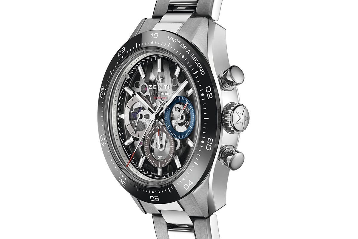 4本中このモデルのみブルーのインダイヤルが採用され、1969年の初代エル・プリメロのデザインをオマージュしている。