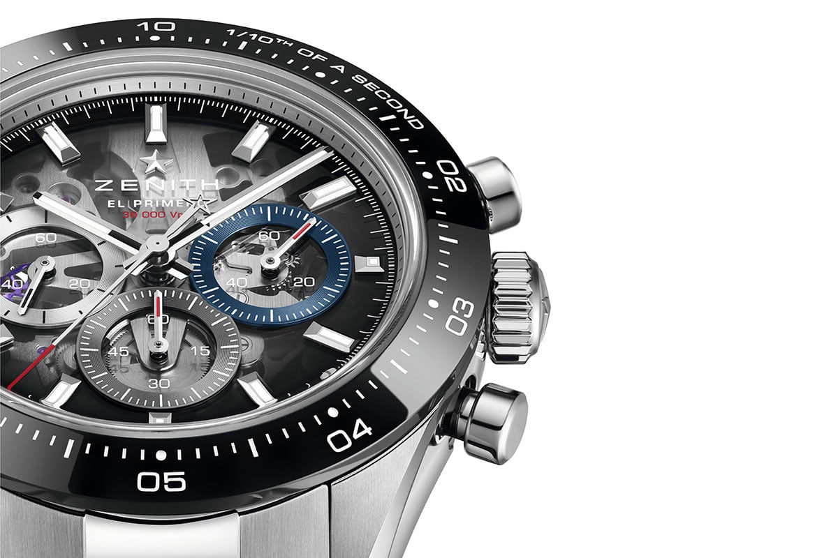 4本中このモデルのみブルーのインダイヤルが採用され、1969年の初代エル・プリメロのデザインをオマージュしている。