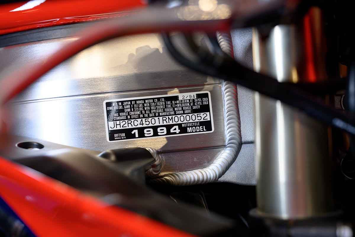 米国オークションに出品され落札された1994年式ホンダ「RC45」