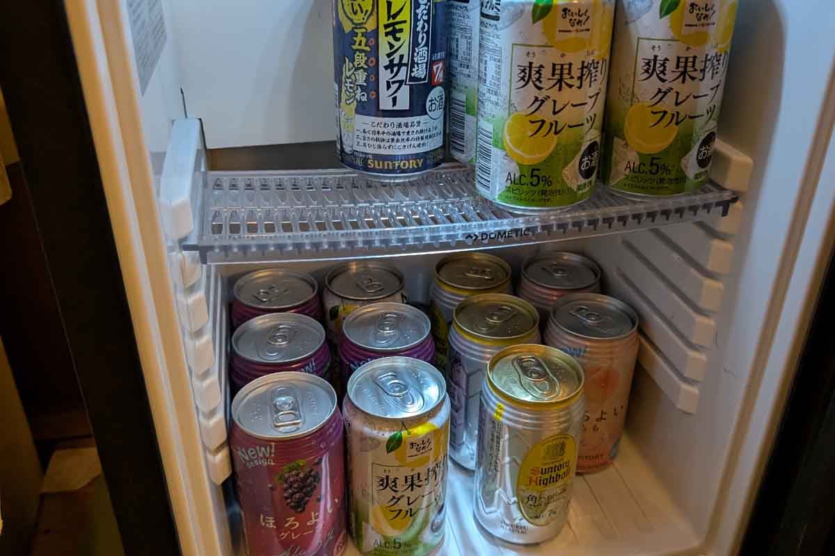 松田屋旅館はインクルーシブプランがあり、ビールやハイボール、チューハイなど自由に飲むことができる