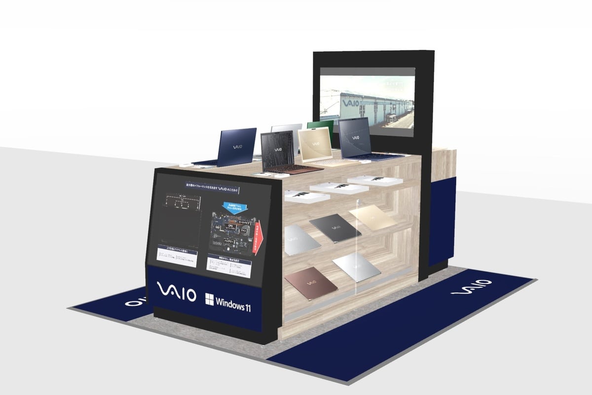 ノジマ店舗で展開される「Shop in Shop」。製品を実際に手に取り、その軽さや質感、使い勝手を直接体験できる場を創出している