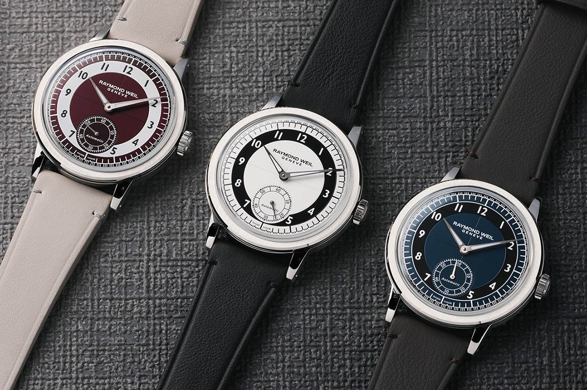 1930年代の流行であるアールデコの影響を受けたセクターダイヤルの「ミレジム」。その円周を色分けしたタキシードダイヤルも当時の流行だが、スモールセコンド搭載モデルの新作としてあらためてその歴史的デザインを提案している。