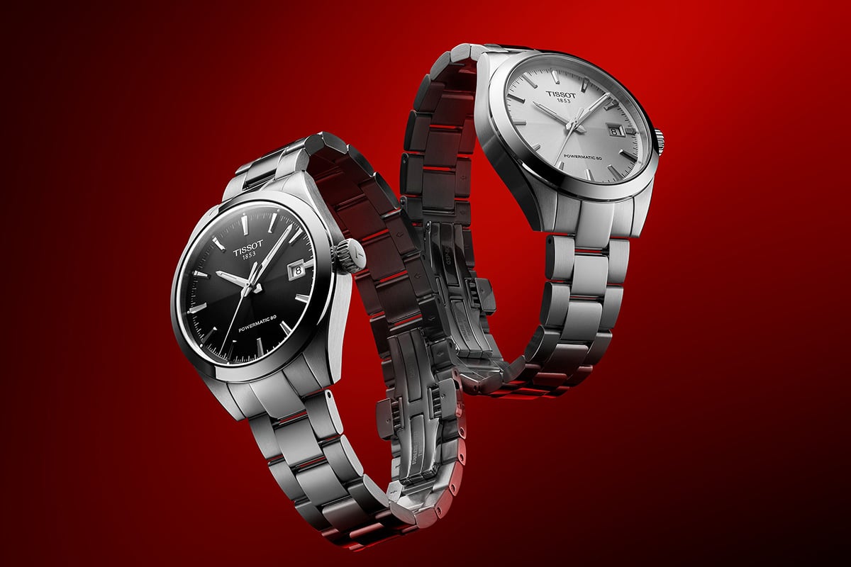 既存モデルではケース径40mmにて展開していた「ティソ ジェントルマン」に、近年の小径トレンドを汲み取った38mm径バージョンが新登場。扱いやすいモデルがさらに扱いやすくなり、人気を集めそう。