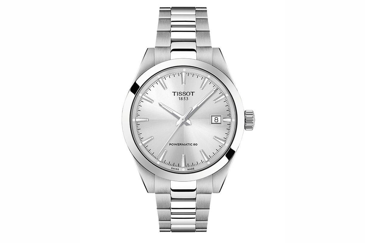 シルバーダイヤル（T165.807.11.031.00）。価格は4カラー同一で11万5500円（消費税込）。