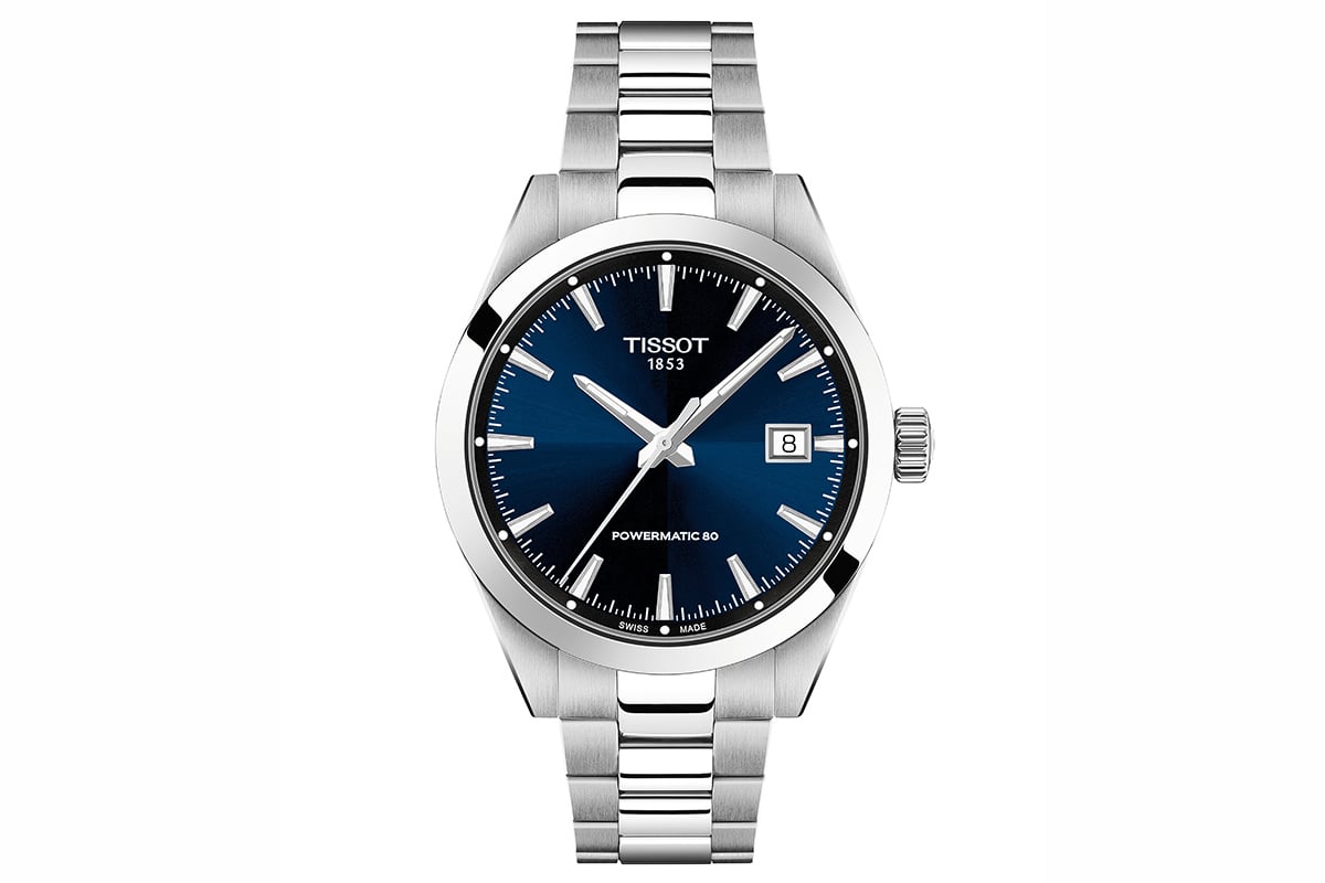 ブルーダイヤル（T165.807.11.041.00）。