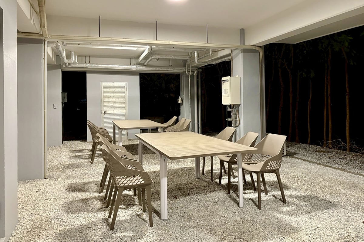 1F部分にBBQエリアを新設