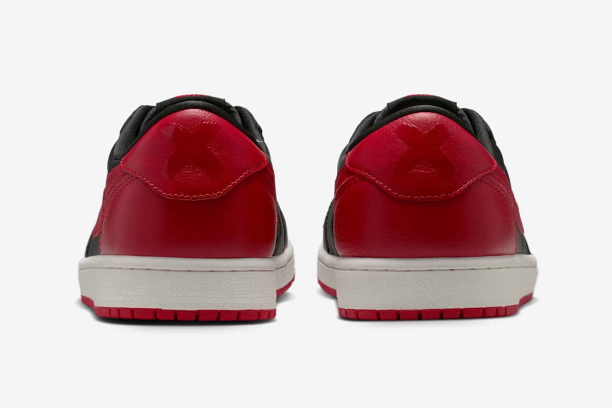 「エア ジョーダン 1 レトロ LOW OG」の新色“Black and Varsity Red“