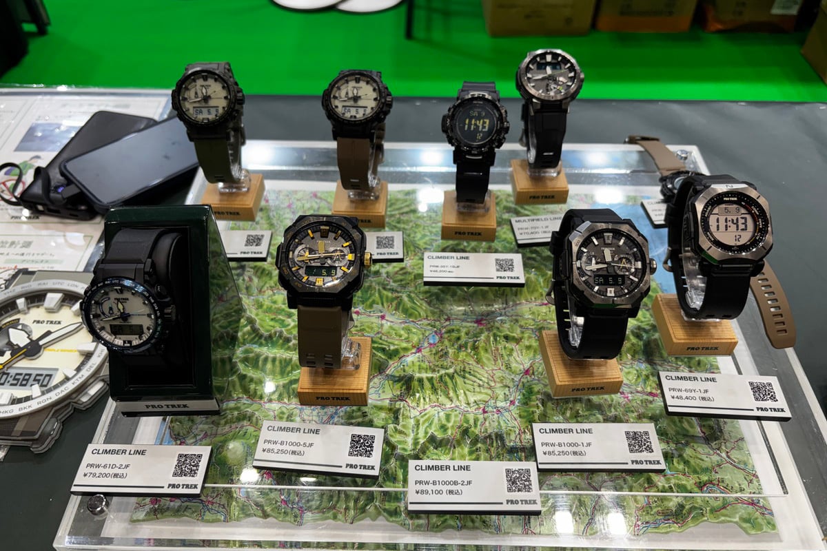 FIELD STYLE JAPANのCASIOブースで展示されたプロトレック