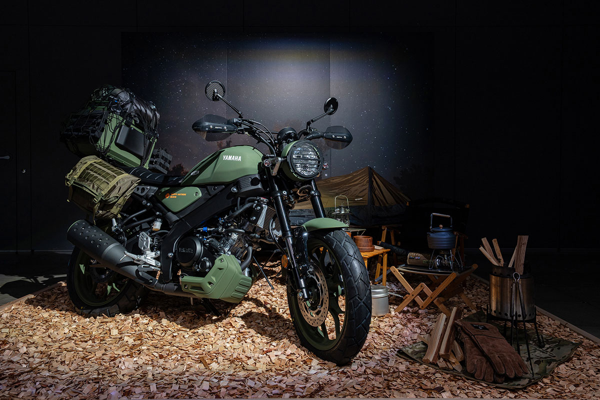 HAPPY OUTSIDE BEAMSとコラボしたヤマハ新型「XSR155」のカスタムモデル