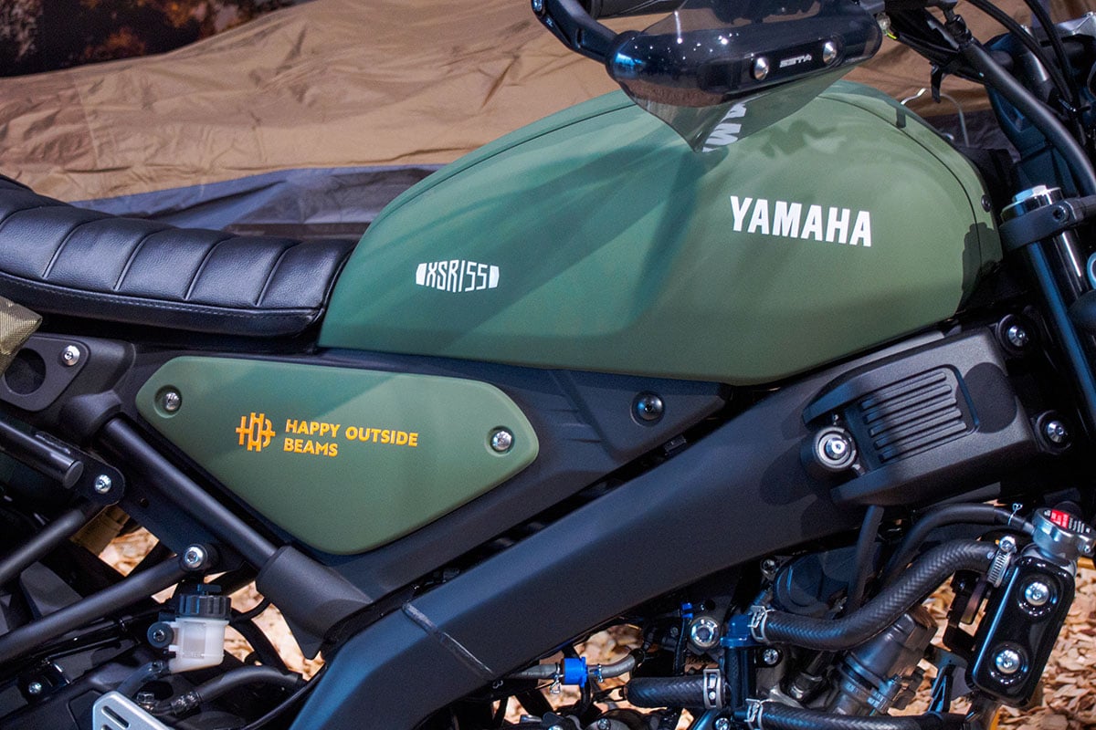 HAPPY OUTSIDE BEAMSとコラボしたヤマハ新型「XSR155」のカスタムモデル