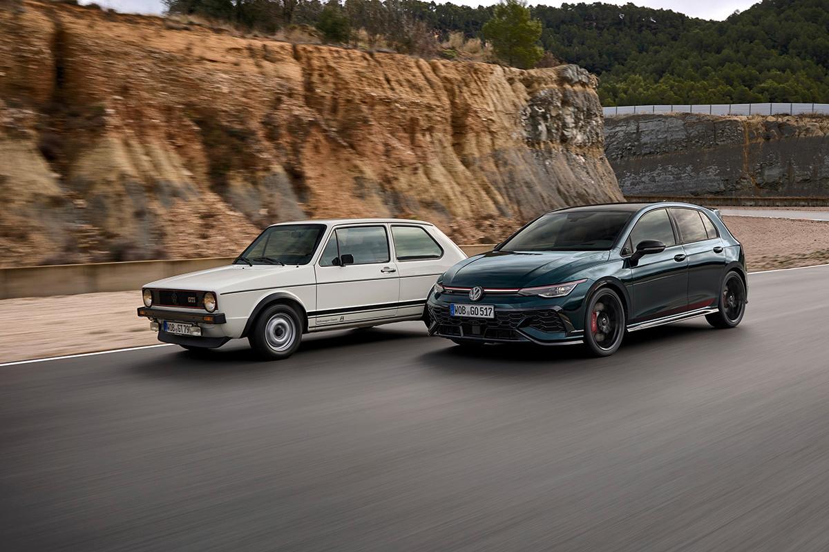 VW「ゴルフGTI エディション50」と初代ゴルフGTI