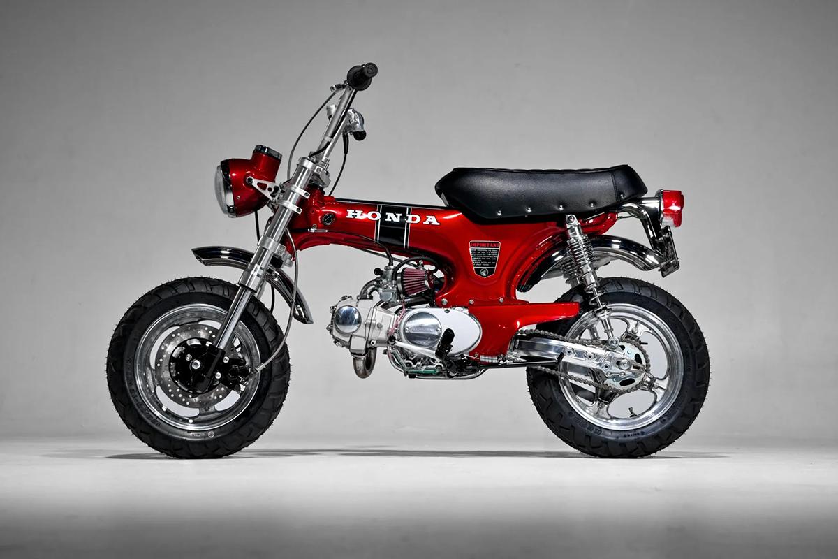 米国オークションに出品、1万500ドルで落札された1970年式のホンダ「CT70トレイル」のレストモッド車