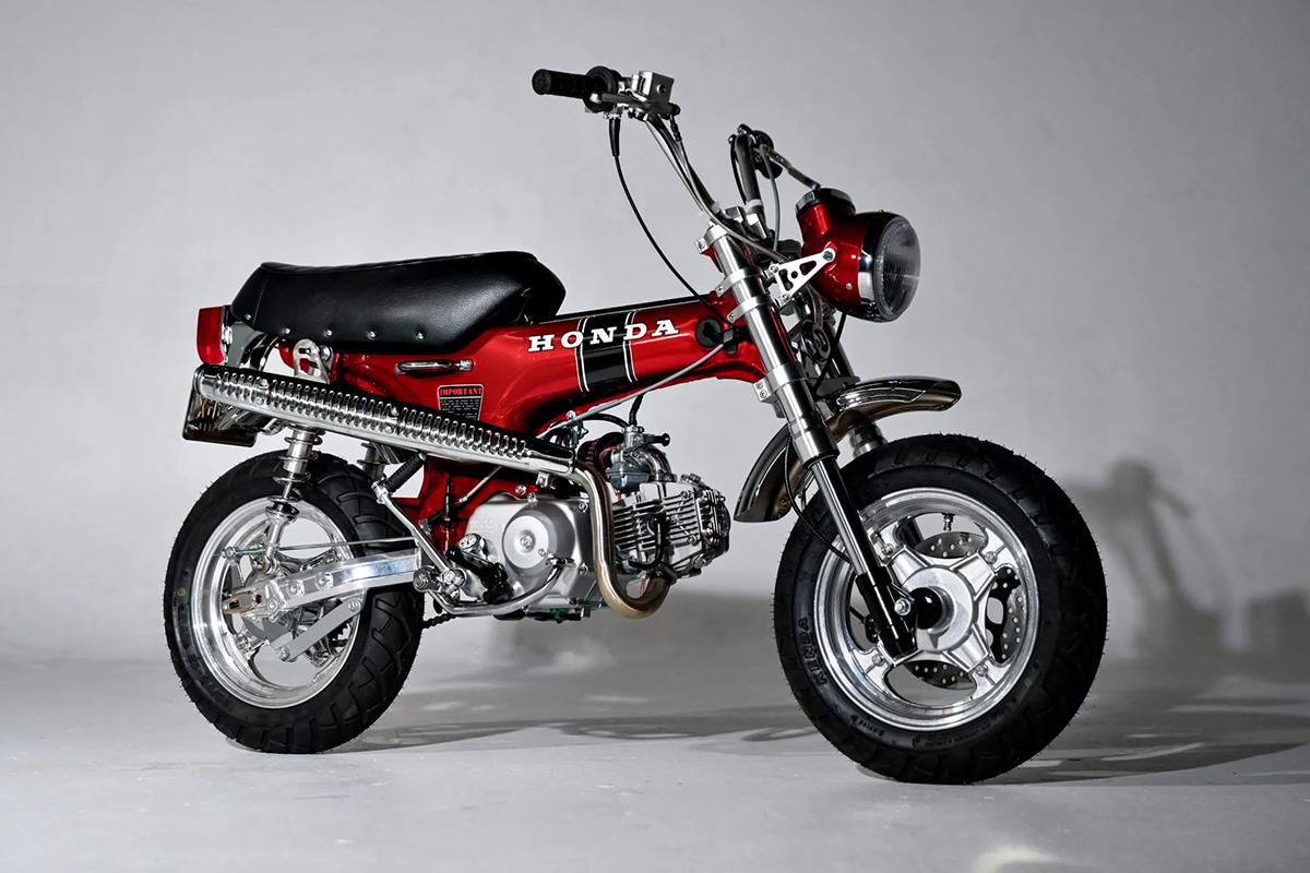米国オークションに出品、1万500ドルで落札された1970年式のホンダ「CT70トレイル」のレストモッド車