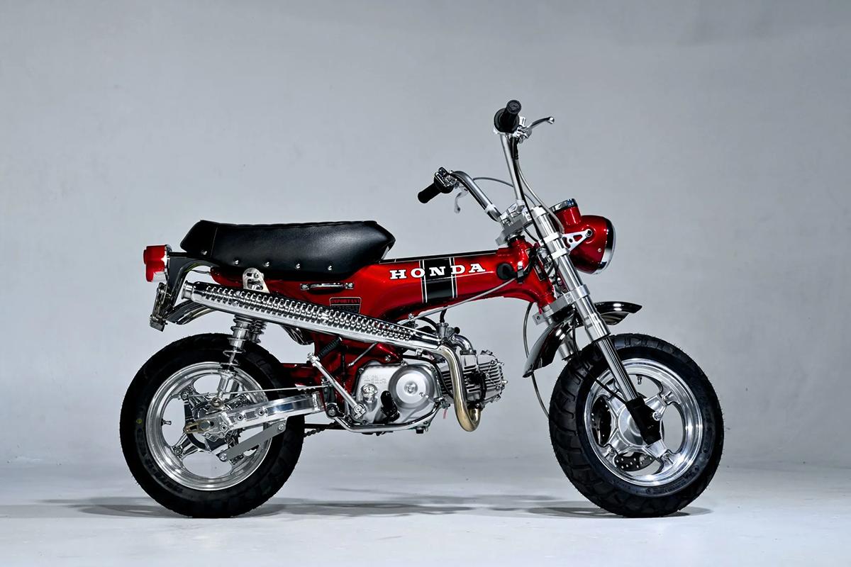 米国オークションに出品、1万500ドルで落札された1970年式のホンダ「CT70トレイル」のレストモッド車