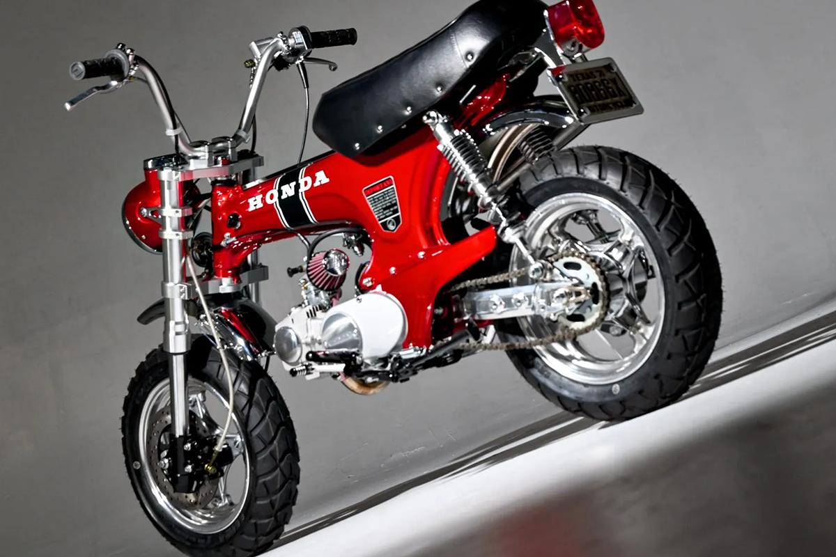 米国オークションに出品、1万500ドルで落札された1970年式のホンダ「CT70トレイル」のレストモッド車
