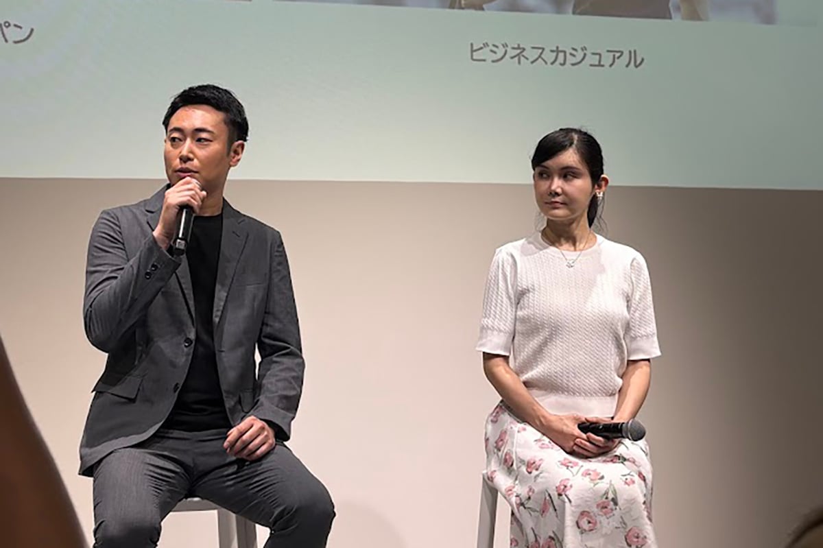 (左)メンズ美容家・江畑(EBATO)氏、(右)美容皮膚科医・神林由香氏