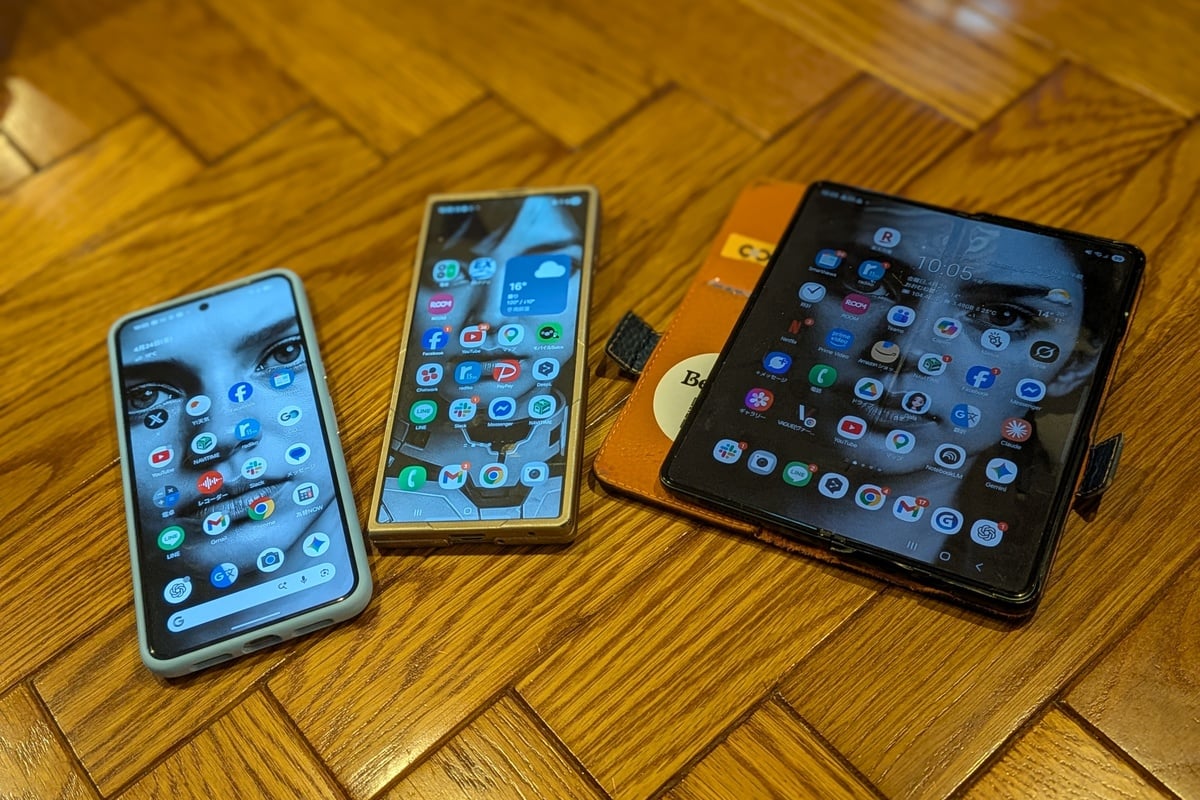 筆者はSAMSUNGのZ Fold 3をメイン機に、Z Fold 7を併用