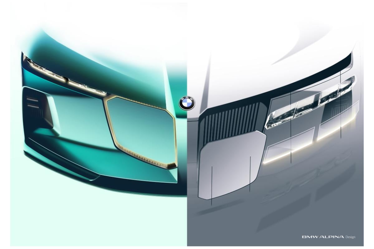 「ビジョンBMWアルピナ」のスケッチ