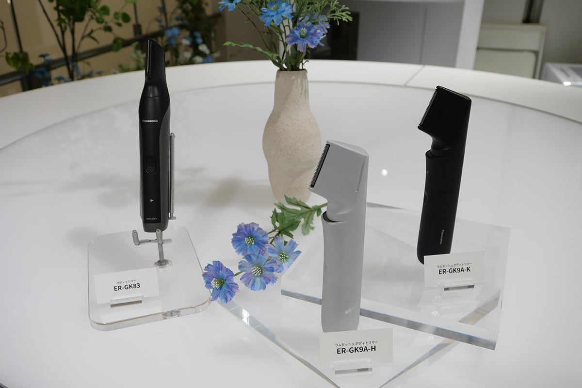 右ふたつのモデルが新しくなったパナソニックのボディトリマー